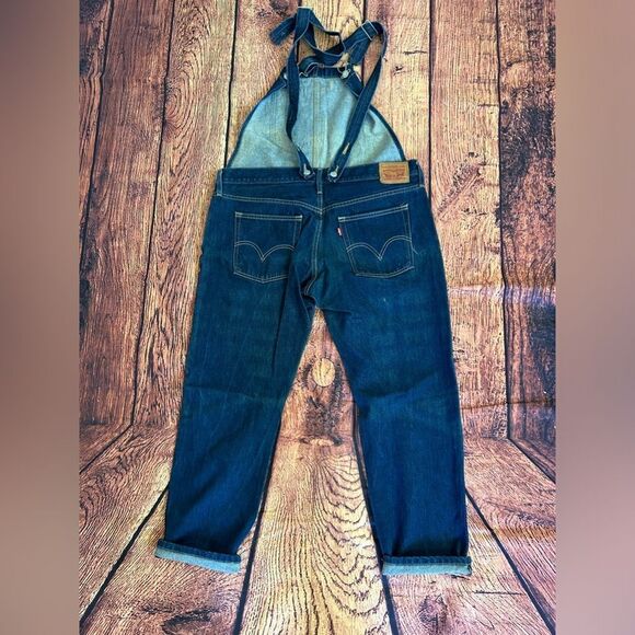Vintage‎ Womens Levis Special Reserve Bibs Large - Picture 6 of 16